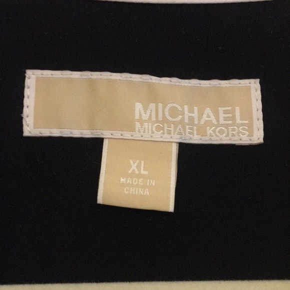 Michael Kors button up color block blouse - Picture 3 of 5